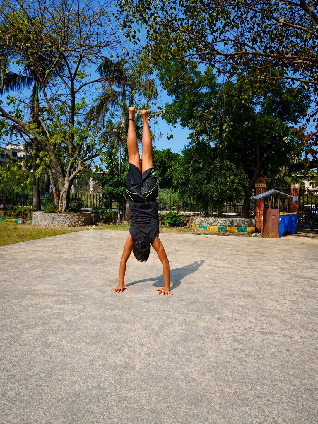 Handstand - representing athleticism and physical mastery